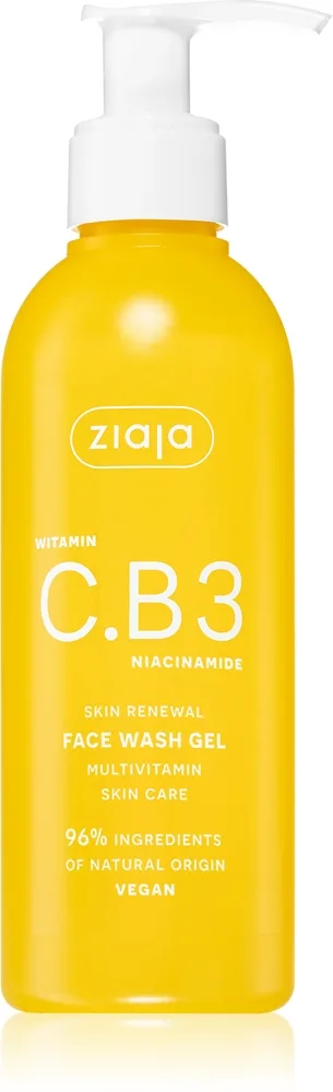 Ziaja Vitamin C.B3 Niacinamide Rengöringsgel för ansikte 190 ml