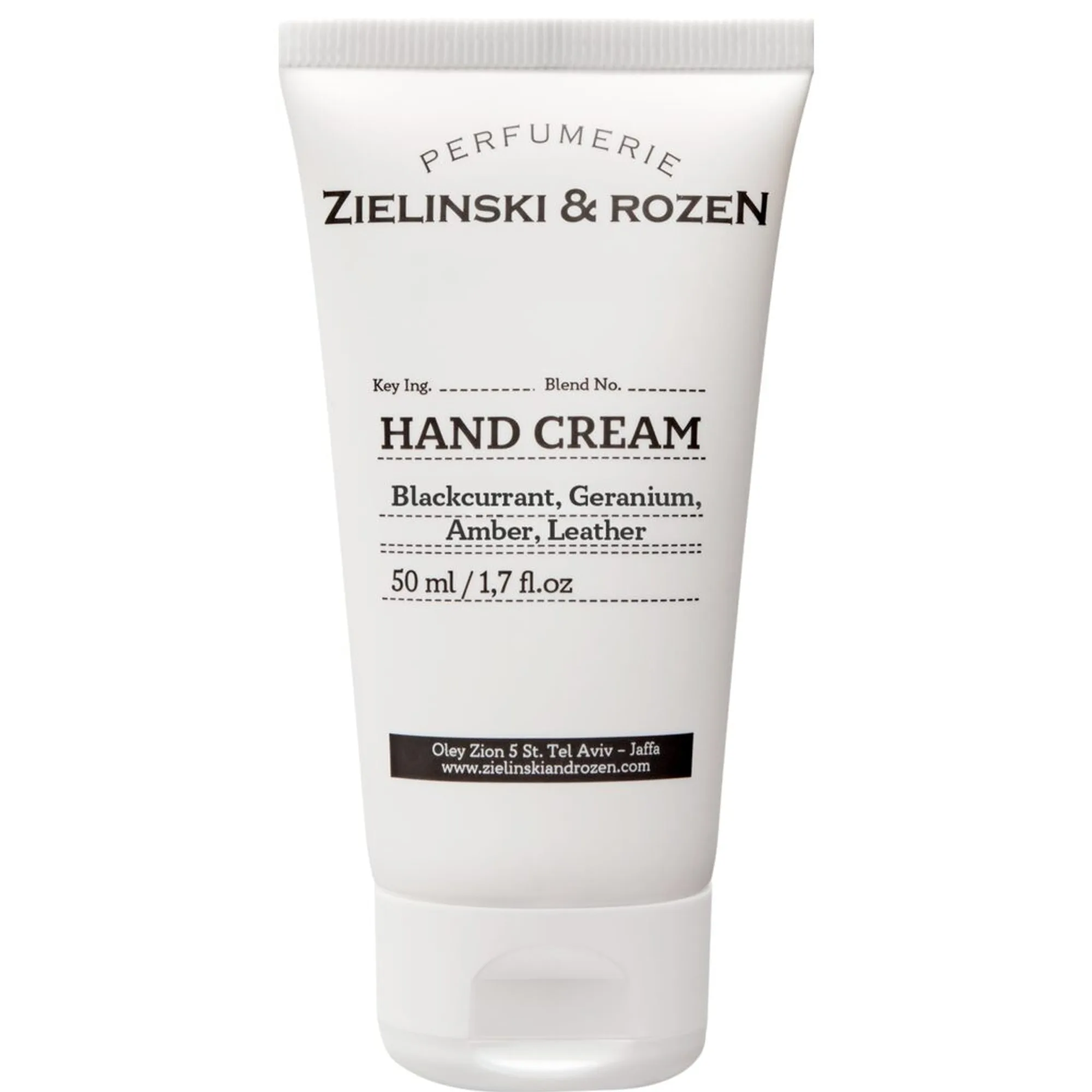 Zielinski & Rozen Blackcurrant, Geranium, Amber, Leather Handkräm