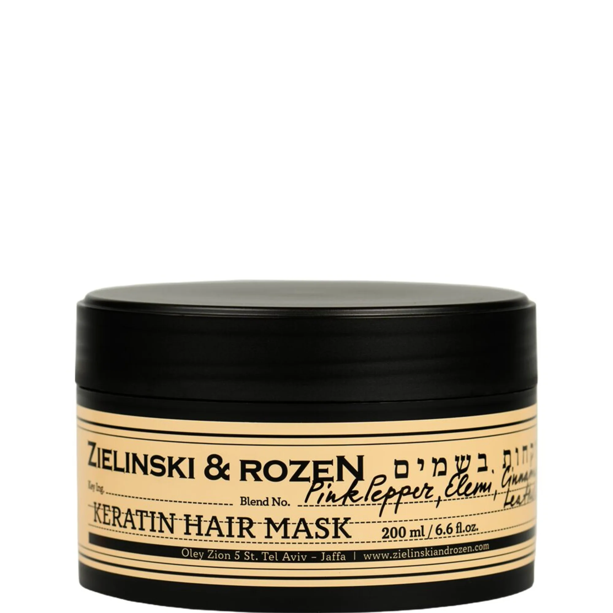 Zielinski & Rozen Pink Pepper, Elemi, Cinnamon, Leather Keratin Hårinpackning