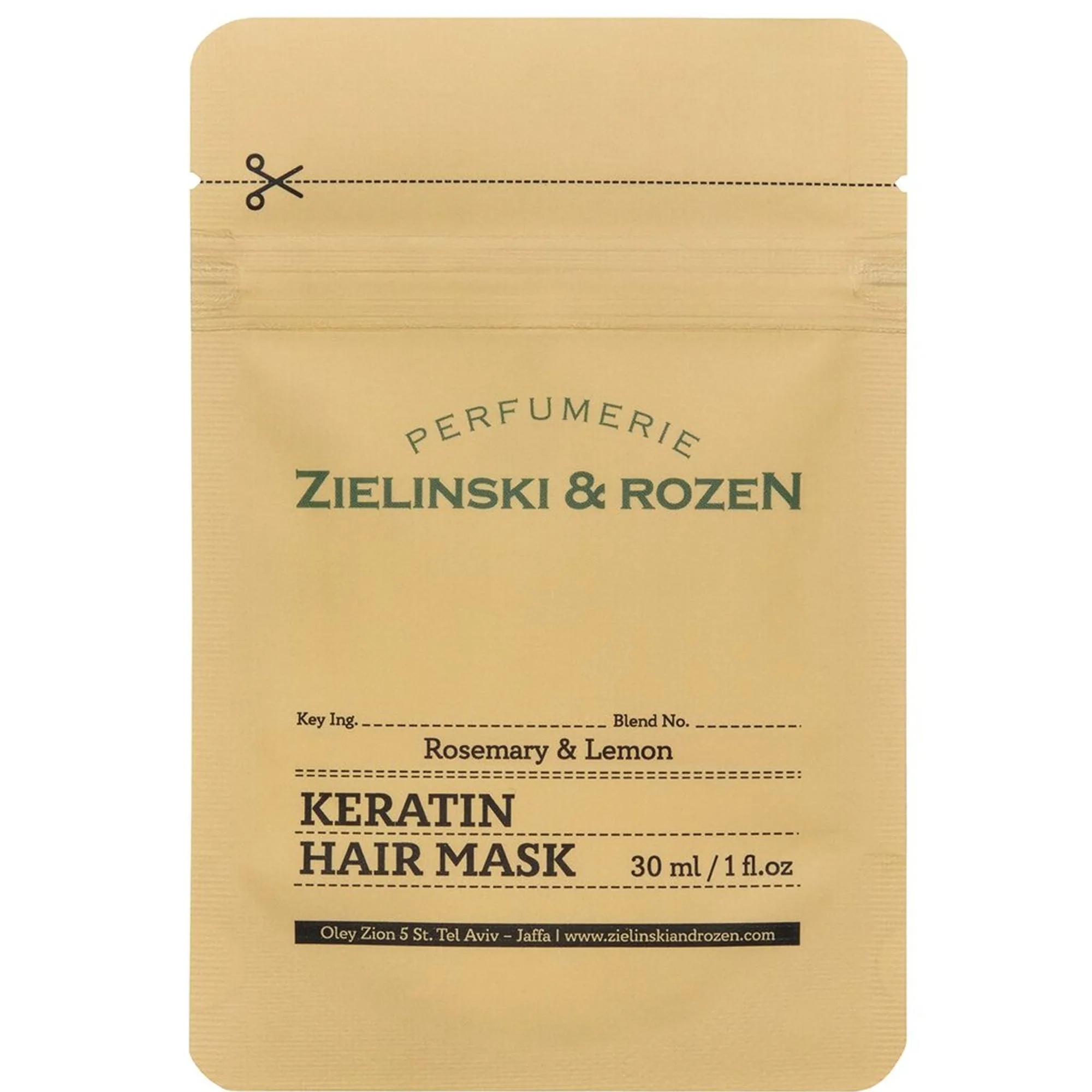 Zielinski & Rozen Rosemary & Lemon Keratin Hårmaske