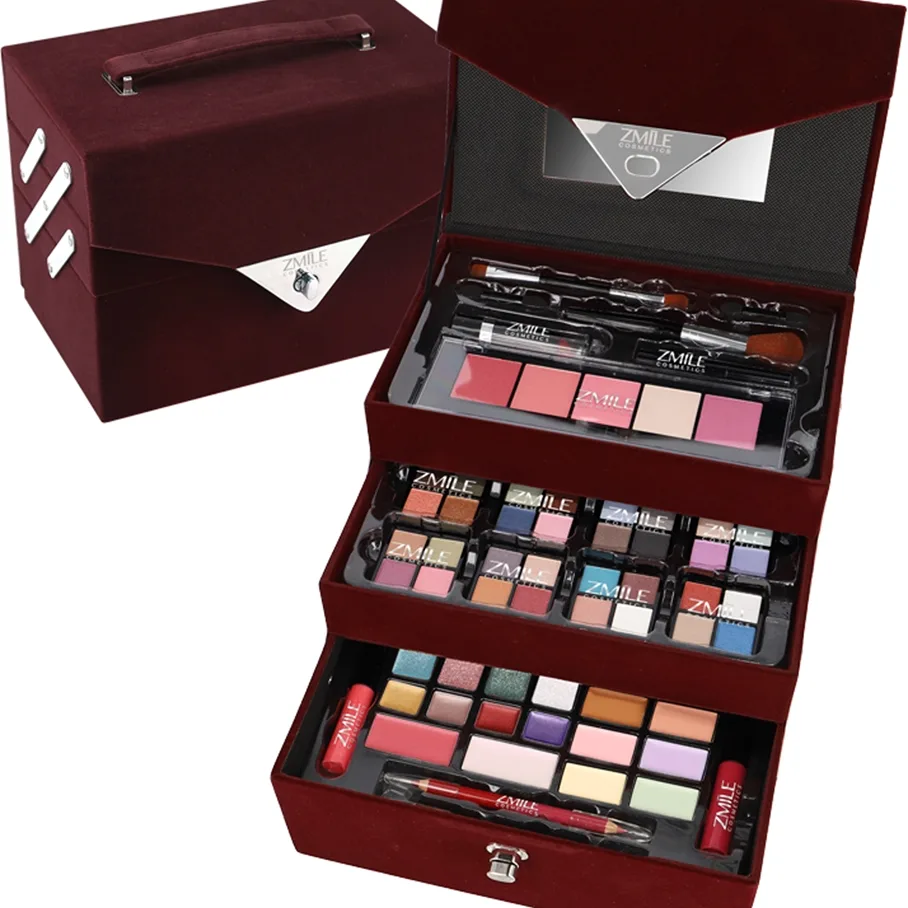 ZMILE COSMETICS Beauty Case Velvety meikkikotelo Dark Berry