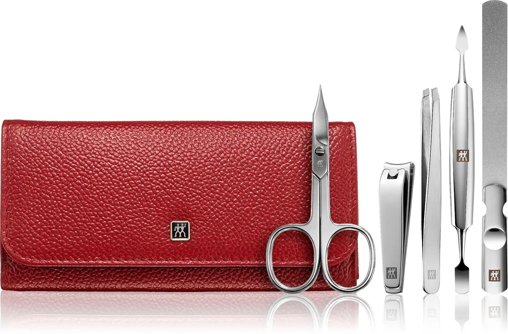 Zwilling Classic Maniküre Set 5tlg. in rot Manikyyrisetti