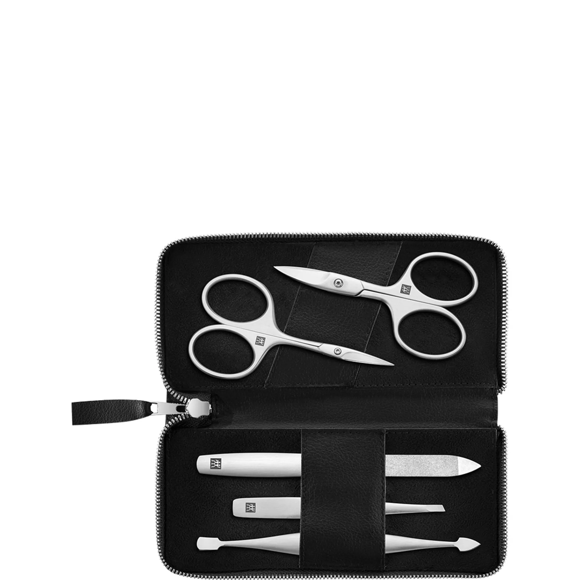 Zwilling Manikyr- och pedikyrset, 5 delar med nagelsax, vegan, svart Nagelvårdsset